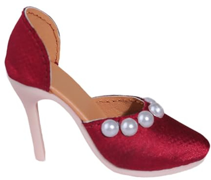 rockible Elegante Schuhe für Puppenfiguren mit hohen Absätzen, Rot