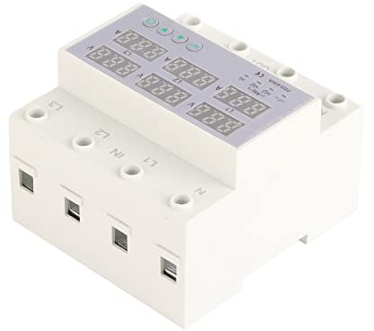 Protezione Sovracorrente Voltmetro Amperometro su Guida DIN Voltmetro Amperometro Trifase su Guida DIN Protezione Automatica Sovracorrente CA 390-500 V (63A