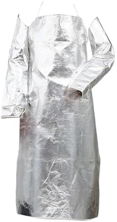 Delantal de cocina ajustable Delantal de aluminio de alta temperatura perfecto para profesionales culinarios y amantes de la barbacoa