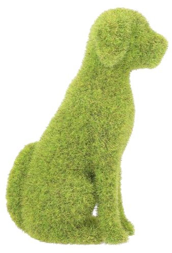YARNOW Gartenfigur Für Den Außenbereich Beflockte Tierdekoration Für Die Terrasse Lebensechte Tierfigur