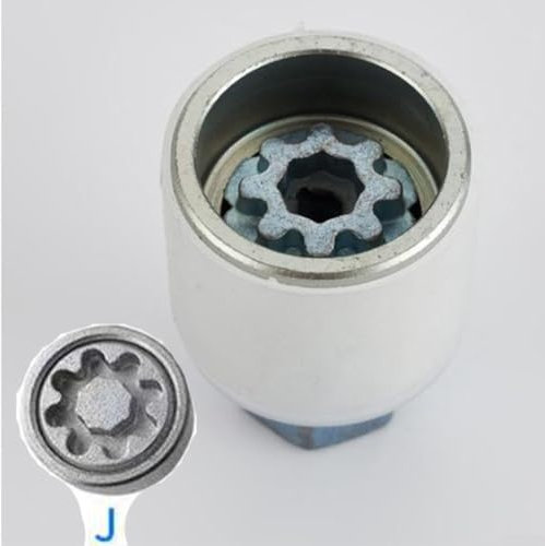 Eawfgtuw Security Master 809 J 814 Q(J) - Chiave a bussola per dadi delle ruote, 17 mm, per A6, A3, A5, A4, protezione antifurto