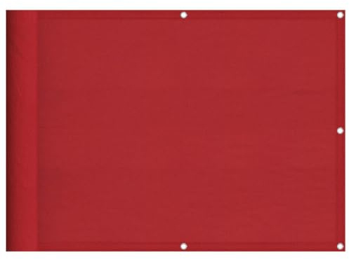 vidaXL Balkon-Sichtschutz Rot 75x1000 cm 100% Polyester-Oxford