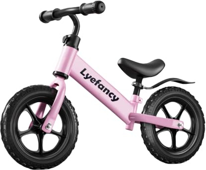 Lyefancy 12 Balance Bike for 2, 3, 4, 5 Year Old Boys Girls, Balance Bike Training Bicycle for Kids, No Pedal Adjustable Seat Walking Bike - Toddler First Bike Ride On Toys