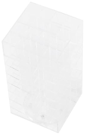 NIYANGLE Porta Rossetti Acrilico Rotante 64 Fori, Espositore Make Up Struttura Scollegabile per Scrivania o Trucco