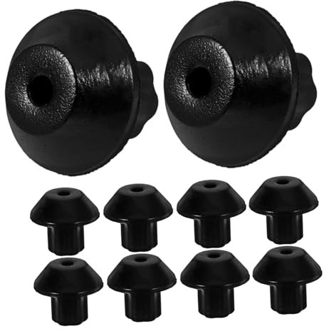 SEWACC 16pcs Slip Mats Rubber Gas Burner Feet Replacement Stove Grate Rubber Feet for Gas Range and Stove Use