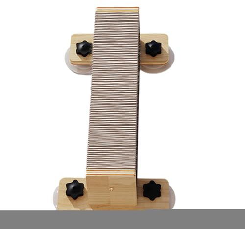 Katzenmöbel zur Wandmontage – Kletterturm aus Holz, Baum mit mehreren Ebenen mit Kratztreppe, Stangen | natürlicher Indoor-Spielplatz für das Fenster, Zugang zum Haus