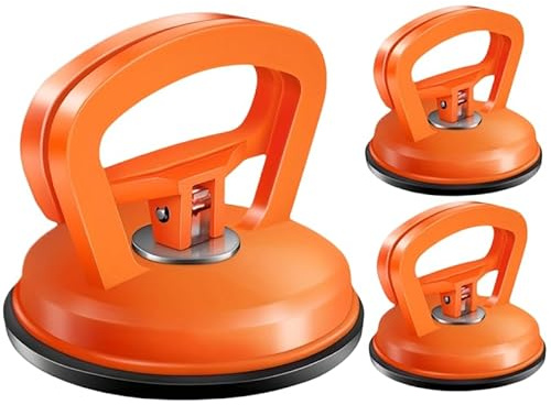 Mautopily Juego de 3 ventosas para reparación de abolladuras de coche, 1 grande y 2 pequeñas, extractor de abolladuras al vacío para carrocería, vidrio y azulejos, herramienta multiusos para quitar