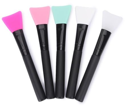 HAMPPLIES 4pezzi Maschera Viso Pennello in Silicone Pennello Per Maschera Viso Strumento Per Fango Lozione