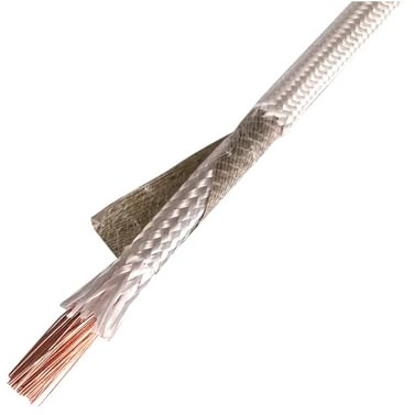 línea de Tejido de Mica de Alta Temperatura, Cable Calefactor EM de Cobre Puro niquelado, Resistente a Altas temperaturas, 500-1000 °C, Calibre 6-20 AWG, 1 Metro(9 AWG 6mm)