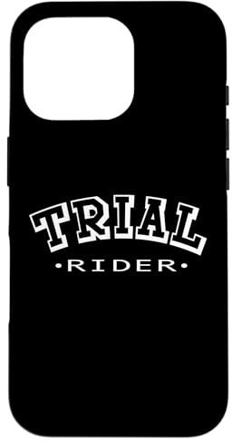 Carcasa para iPhone 16 Pro Trial Rider Moto acrobática Motorsport Trials Paseo en Bicicleta