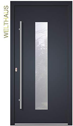 Welthaus WH75 - Porta standard in alluminio con plastica LA 20 (1000 x 2000 DIN sinistra)