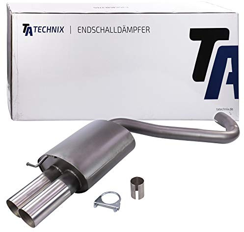 TA TECHNIX SPORTAUSPUFF ENDTOPF ENDSCHALLDÄMPFER RUND 2x76