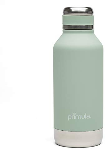 Primula Luster Vacuum Sealed Stainless Steel Thermal Insulated Water Bottle Flask, 24 Cold, 8 Hours Hot, Reusable Thermos, Double Walled, 17 Ounce, Sage