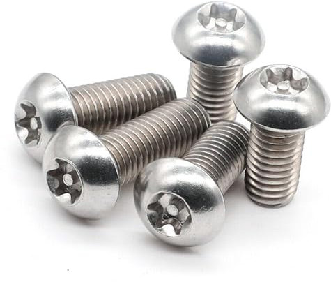 OUMIFA Viti 304 Pulsante Torx Acciaio Inossidabile Torna Testa Rotonda Six Lobo Vite a Vite Testa Tamper Bulloni a Prova di manomissione M3-M10 (Length : 55mm, Dimensione : M3(30pcs))