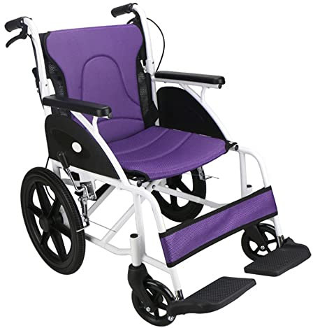 YYHJ Rollstuhl Faltbar ,Faltbarer Reiserollstuhl Aluminium,Wheelchair Faltrollstuhl Transportrollstuhl, für Personen körperlichen Beeinträchtigungen und ältere Menschen, Multi-colored