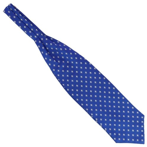 Tony & Paul. Foulard Ascot. Fleurs de Lys - BOURBON, Soie. - Motifs - FABRIQUE EN ITALIE.