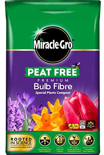 20L Bulb Fibre Compost, Peat Free Multi Purpose Fertilisers, Gardening Soils for Outdoor and Indoor Planting, Small to Large Plants