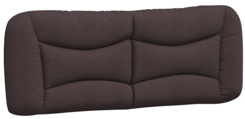 vidaXL Kopfteil-Kissen Hvar Dunkelbraun 140 cm Stoff