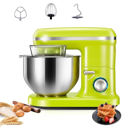 Stand Mixer, 1000W Tilt-Head Electric Stand Mixer, 5L Stainless Steel Bowl with K-beater, Dough Hook and Whisk for Daily Use for Baking, Cake and Most Home Cooks for Daily Use