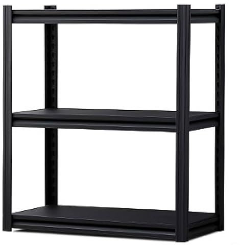 Le unità resistenti regolabili della scaffalatura del garage per gli scaffali industriali del metallo di stoccaggio con grande capacità e l'Assemblea Boltless 80x80x40cm (2PCS) colore nero
