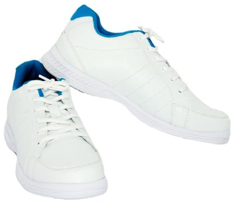 Bowls Shoes For Men,Indoor Bowling Shoes,Ladies Bowling Shoes,Bowl Sneakers,Lace Up Bowling Shoes,Breathable,Non-Slip Wear-Resistant,Leather,Buffer,Unisex,For Right Handed Bowlers