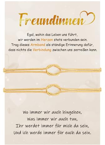 CheersLife Freundschaftsarmbänder für 2/3, Unbegrenzte Knoten Armband | Freundschaftsarmband Beste Freunde Geschenke, Freundschaft Armband Damen Mädchen - Weihnachten Geburtstagsgeschenk