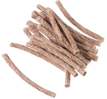 FONDOTIN Cuerdas De De Yute Cera De Abeja para Iniciadores De Fuego, 30 Unidades para Supervivencia y Camping Al Aire Libre, Ignífuga Resistente Al Viento De Tamaño Pequeño Combustión Prolongada