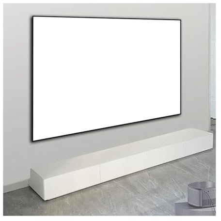 Écran de Projection Écrans de Projection UHD Premium Cinéma Blanc Mat 60-250 Pouces Cadre Fixe Bordure étroite de 1 cm Projecteurs pour Home Cinéma Maison Intelligente (106 Pouces)