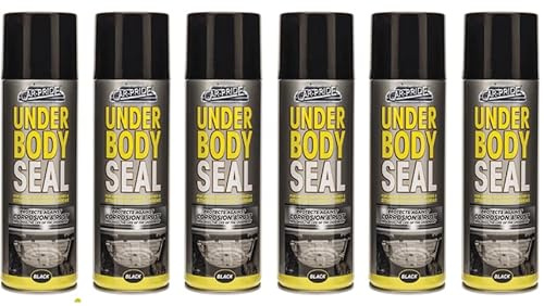 6PCS Underbody Seal Spray, Long-Lasting, Resilient Layer, Easy And Direct Application, Resist To Corrosion And Rust, Multiple Uses, 400ML