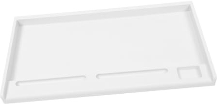 Angoily Vassoio Tastiera Estraibile per Scrivania con Cassetto Scorrevole Organizzatore Sottopiano Ergonomico Grigio Supporto Tastiera Leggero e per Ufficio