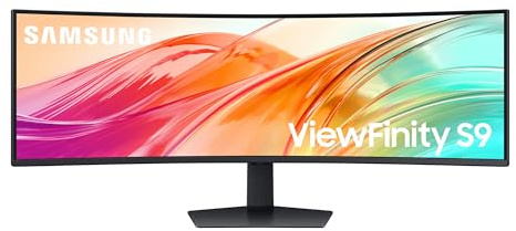 SAMSUNG 49 Zoll ViewFinity S95UF 4K DQHD Curved High Resolution Monitor, 5120 x 1440, 120 Hz, 5 ms (G/G), 1000R, VESA DisplayHDR 400, Eye Saver Mode, Flicker Free, Auto Source Switch+, LS49F950UAUXEN
