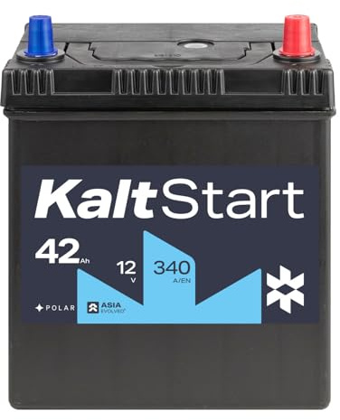 KaltStart Autobatterie 12V 42Ah 340A/EN ASIA Pluspol Rechts