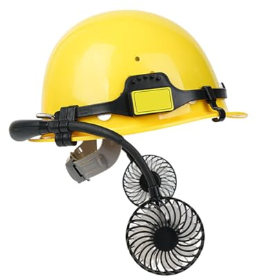 Chapeau de fan – Casque de protection réglable pour chantier de travail ergonomique, équipement de chantier de construction respirant, équipement de protection de la tête léger | Casque confortable
