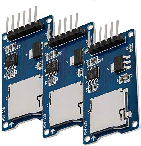 AZDelivery 3 x Set SPI Reader Micro Speicher SD TF Karte Memory Card Shield Modul kompatibel mit Arduino inklusive E-Book!