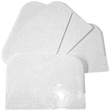 POLOPLAST PZ 20 SPATOLA Bianca White per VASCHETTE Gelato Base CM 12,5 Alte CM 8,5 Raschietto Riutilizzabile in PLASTICA per GELATERIA