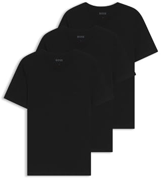 BOSS Hugo Herren T-Shirt Vn 3p Co T-Shirt, New - Black,M