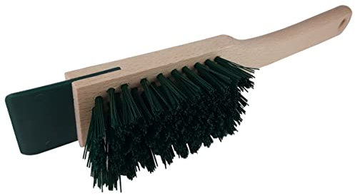 Lawnmower Cleaning Brush with Scraper for Cleaning Lawnmowers, Scarifiers and Other Garden Tools