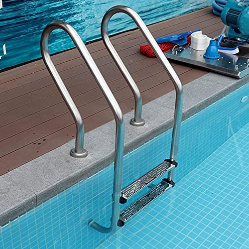 Échelle Piscine Enterrée À 2/3/4/5 Marches, Échelle Piscine Enterrée en Acier Inoxydable avec Pieds Faciles À Monter, Système D'entrée Et Sortie pour Piscines Enterrées (Color : 3 Pedals)