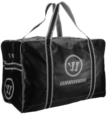 Warrior Pro Hockey Carry Bag, Black / Grey (Player (Medium) 28 L x 15 H 15 W, Black / Grey)