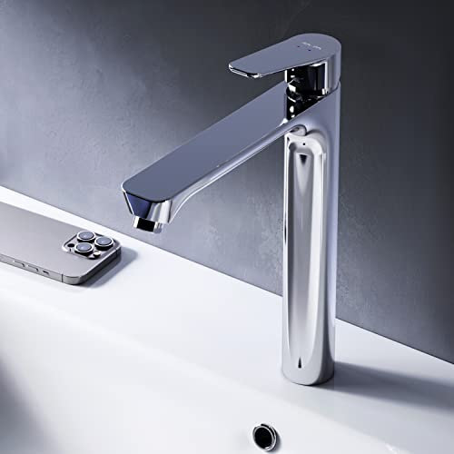 AM.PM Hit - Grifo mezclador monomando para lavabo, cartucho cerámico SoftMotion, Neoperl Aerator, resistente a los arañazos, fácil de limpiar, duradero, cromado, en 2 alturas de caño: 102 mm o 193 mm