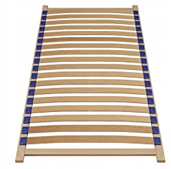 BDW Holztech Rollrost Flex - 18 LEISTEN 90/140/160x200 Hochwertiger extra starker Lattenrost aus heimischen Wäldern - Rolllattenrost (90x200)
