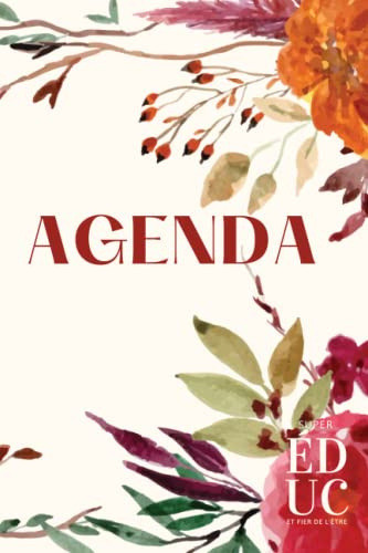 Agenda | A5 | Spécialisé pour les éducateurs | Fiches techniques, Activités, Postit | 15x22cm: 68 pages | Couverture souple | Semainier intemporel non daté | 52 semaines | Français