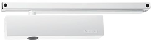 Geze GEZE TS5000 Softclose EN2-6 Kit complet avec rail coulissant et plaque de montage Argent, fermeture de porte coulissante pour portes à un seul battant - 44,9 x 4,7 x 8,5 cm