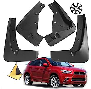 SaVgu Parafango, for Mitsubishi ASX 2009-2023 Paraspruzzi Anteriori e Posteriori Personalizzati modellati Paraspruzzi Paraspruzzi Kit 4 Pezzi Accessori Auto (Color : 2009~2019)