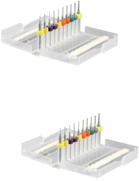 Mikikit 20-teiliges Bohrerset Wolframkarbid-bohrerset Für 2 1–3 0 Mm Hohe Festigkeit Und Schärfe Gravurbohrer Präzisionsbohrer Für Leiterplatten
