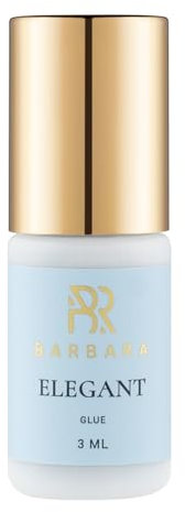 Colla Professionale Extension Ciglia Barbara Elegant | Adesione Rapida in 1 Sec. | Tenuta Fino a 8 Sett. | Ideale per One to One e Volume | Trattamento Rapido | Alta Qualità | Fumi Minimi (3ml)