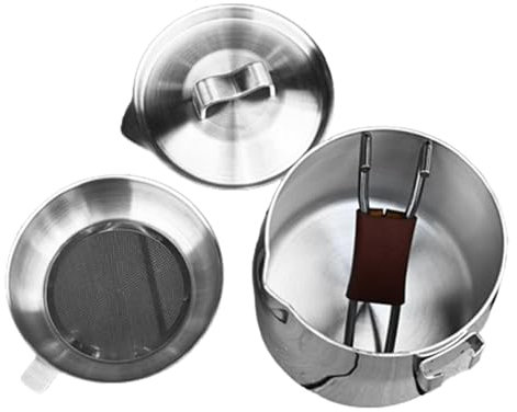 Casserole avec couvercle | 572 ml – Poêles à sauce – Portable, passe au lave-vaisselle au four, casserole de camping amovible avec poignée ergonomique pour les randonnées