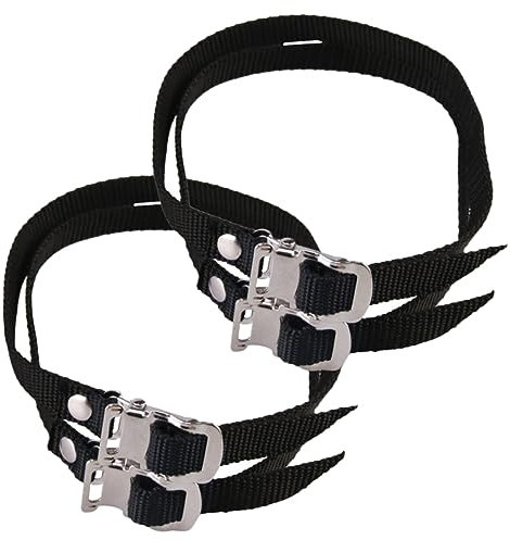 NULYLU 4stücke Pedalriemen Für Fahrräder Verstellbar Und Geeignet Für Sportfahrräder Trainingspedalriemen Aus Leicht Und Robust Als Heimtrainerzubehör