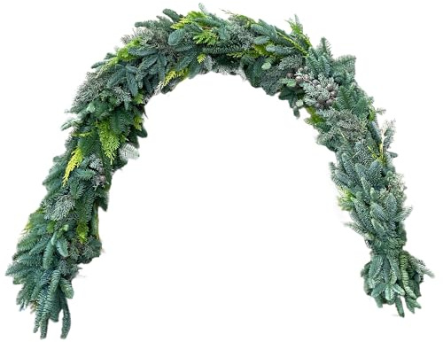 Gardeners Dream Gemischte Edel-Tanne-Laub Weihnachtsgirlande 1m - Winter Deko Tannen Girlande zum Selbst Dekorieren - Tannengirlande 1m Ideal als Weihnachtsgirlande Aussen & Innen, Christmas Garland