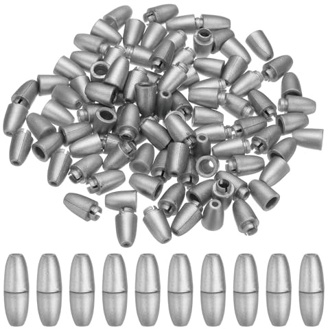 PATIKIL 24mm Breakaway Clasps, 100 Set Plastic Bead Barrel Connectors Lanyard Clips for Necklace Lanyard Bracelet Jewelry Making DIY Craft, Silver